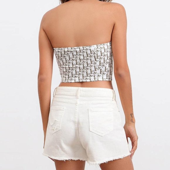 Women Seamless Sleeveless Sweetheart Corset Top - Picture 4 of 4